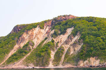 オタモイ海岸の岩肌 北海道小樽市