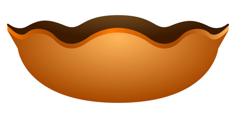 Isolated empty flower pot