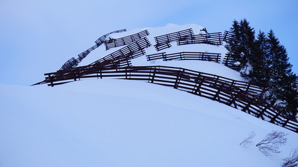 Arlbergpass, Arlbergstrasse zwischen St. Christoph und Stuben am Arlberg