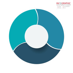 Vector abstract element infographics 3 option. Design for business or finance template layout, brochure, workflow, information or presentation and other. Can add infodata and icon. Abstract 3D vector.
