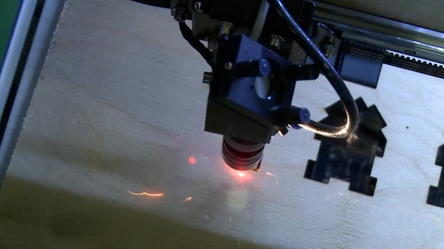 Lazer cutting machine video