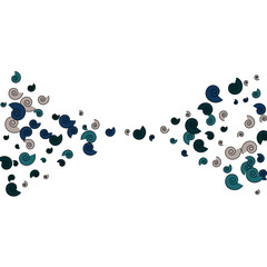 Vector Confetti Background Pattern. Element of design. Color spirals on a white background