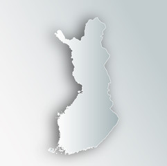 フィンランド　地図　フレーム　アイコン 