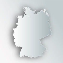 ドイツ　地図　フレーム　アイコン 