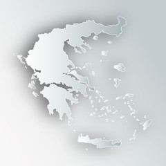 ギリシャ　地図　フレーム　アイコン 