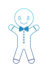 cute christmas cookie icon vector illustration design