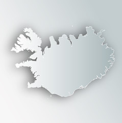 アイスランド　地図　フレーム　アイコン 