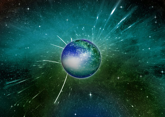 Obraz premium galaxy in a free space