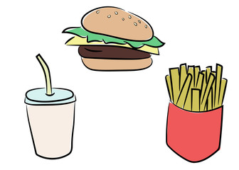 ハンバーガーセット