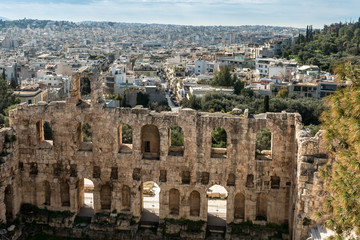 Fototapeta na wymiar Athens - remains of ancient culture 