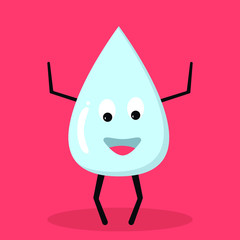 Tropfen lustig glänzend Wasser Blut