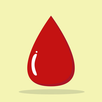 Tropfen lustig gl&auml;nzend Wasser Blut