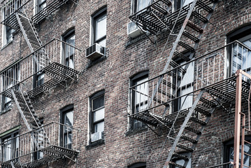 Old New York Building Architecture Facade