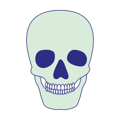 skull head skeleton icon vector illustration design