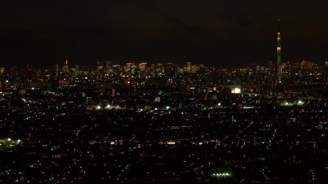 Tokyo city view at night
