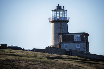 Fototapeta na wymiar Belle Tout Lighthouse, Beachy Head, Eastbourne, East Sussex, England