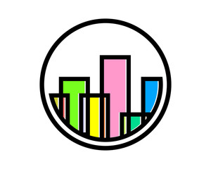 building abstract line skyscraper cityscape architecture construction image vector