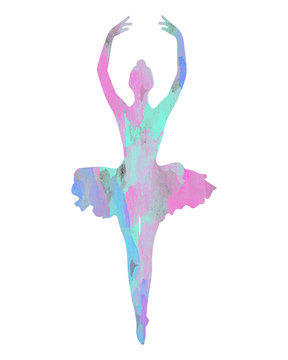 Dancing Dance Ballerina Ballet T&uuml;t&uuml; Tanz Aquarell