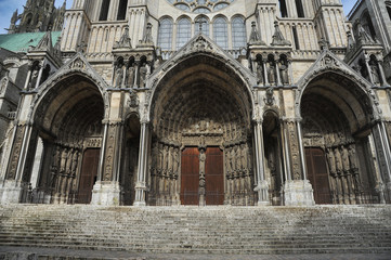 portail sud  de la cathédrale de Chartres