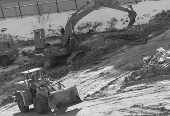 loader sand construction