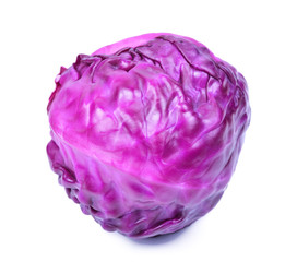 red cabbage isolated on white background