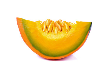 Japanese pumpkin on a white background