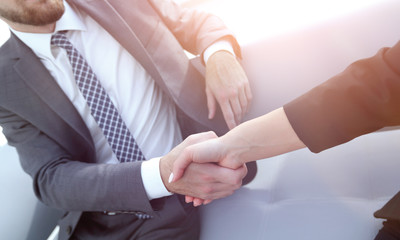 Obraz na płótnie Canvas Business handshake ,congratulations or Partnership concept.