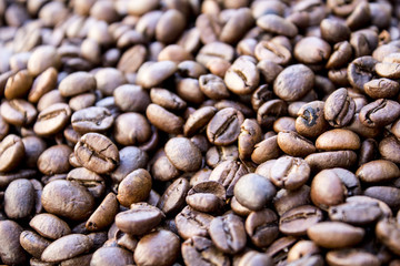 roasted coffee beans, can be used as a background
