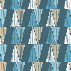 Seamless geometric pattern. The texture of the triangles. Scribble texture. Textile rapport.