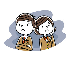 学生：不安、心配