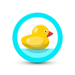 Bath Duck Vector Icon