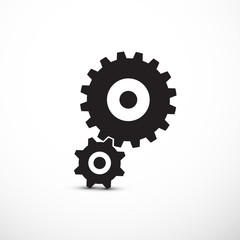 Cogs, Gears Icons Isolated