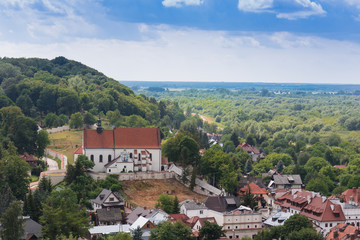 Fototapeta premium Panoramic view of Kazimierz Dolny, charming little town in Poland