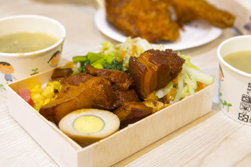 Taiwan's national tabletop lunch box, health and health, bamboo lunch boxes, lunch boxes,