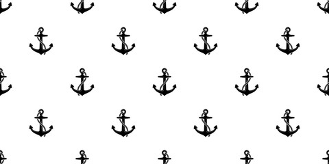anchor seamless pattern vector helm maritime nautical boat sea ocean isolated wallpaper background illustration