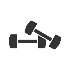 Dumbbells glyph icon