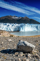 The Perito Moreno glacier in Glaciares National Park outside El Calafate, Argentina
