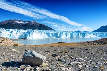 Crédence de cuisine en verre imprimé Glaciers Le glacier Perito Moreno dans le parc national des Glaciares à l& 39 extérieur d& 39 El Calafate, Argentine