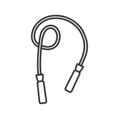 Jump rope linear icon