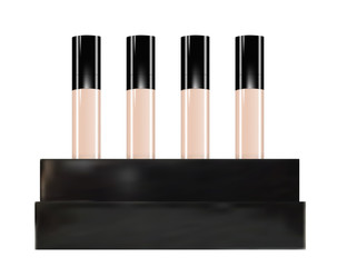 Obraz premium Design Cosmetics Product Template for Ads or Magazine Background. 3D Realistic Vector Iillustration