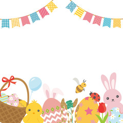 イースター　アイコンのフレーム素材