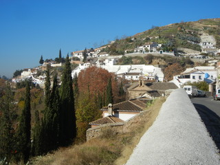 Sacromonte Zambra Gypsy caves in Granada, Spain