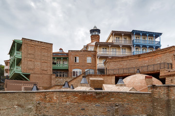 Houses with balconies, Tbilisi, Georgia