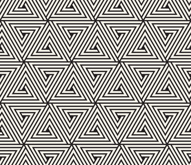 Vector seamless pattern. Modern stylish abstract texture. Repeating geometric tiling from striped elements