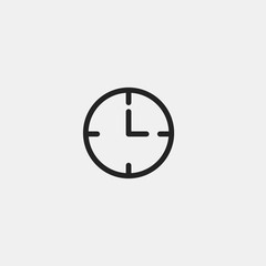 Clock Vector Flat Icon
