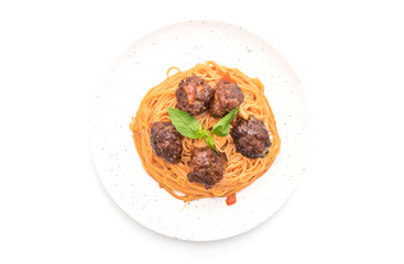 spaghetti with meatballs