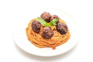 spaghetti with meatballs