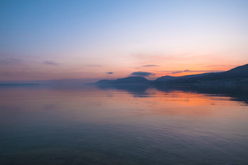 Coucher de soleil romantique