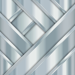 Metal texture background. Geometric pattern with stripes. Abstract vector illustration