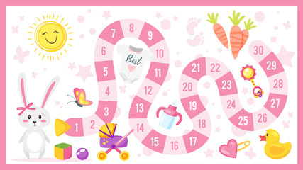 kids baby shower board game